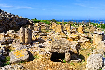 The Necropolys, Motya island, Marsala, Trapani, Sicily, Italy