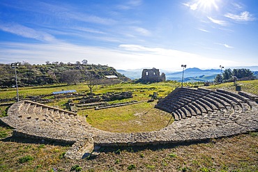 Archaeological area of ​​Morgantina, Aidone, Enna, Sicily, Italy