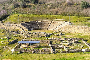 Archaeological area of ​​Morgantina, Aidone, Enna, Sicily, Italy