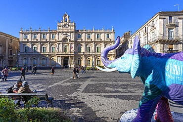 University Square, University of Catania, Catania, Sicily, Italy