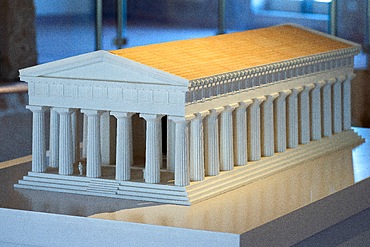 Temple of Victory, model, Imera, Himera, Termini Imerese, Sicily, Italy