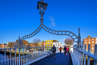 The Liffey Bridge (Ha'Penny Bridge), Dublin, Republic of Ireland, Europe