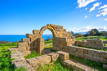 Greek Theatre, Archaeological area of ​​Tindari, Tindari, Patti, Messina, Sicily, Italy