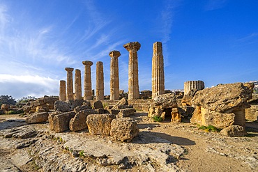 Temple of Heracles, Valley of the Temples, Agrigento, Sicily, Italy