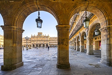 Plaza Mayor, main square, Salamanca, Castile and León, Spain