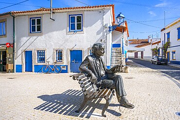 Monument to Josè Saramago,, Azinhaga, Golegã, Santarém district, Alentejo, Portugal