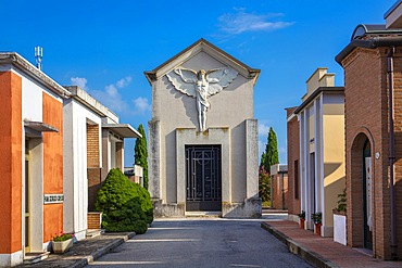 Cemetery, Tresigallo, Emilia-Romagna, Italy, Europe