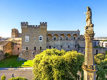 Votive column of the Madonna del Carmine, Mesagne, Brindisi, Salento, Apulia, Italy