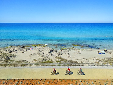 Baia Verde cycle/pedestrian path, Gallipoli, Lecce, Salento, Apulia, Italy