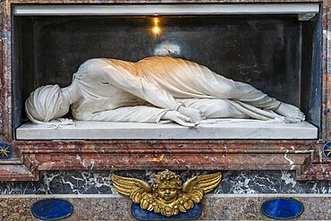 Stefano Maderno, Saint Cecilia, 1600, Basilica of Santa Cecilia in Trastevere, Roma, Lazio, Italy