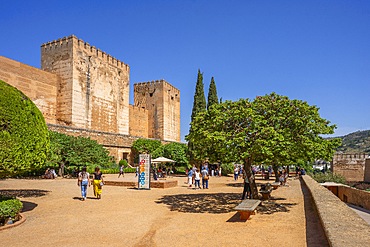 Alcazaba, Alhambra, Granada, Andalusia, Spain, Islamic architecture, Mudejar architecture, UNESCO, World Heritage Site