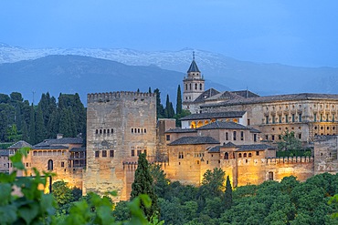 Mirador de San Nicolas, World Heritage Site, UNESCO, Alhambra, Granada, Andalusia, Spain, Islamic architecture, Mudejar architecture