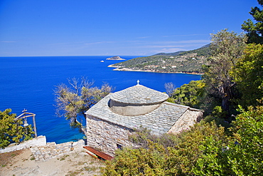 Holy Monastery of Agioi Anargyroi, Alonissos Island, Sporades, Greek Islands, Greece, Europe