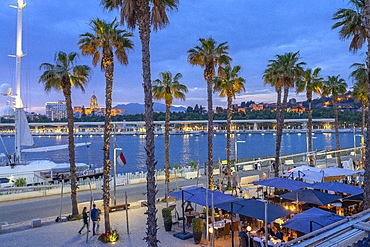 Muelle Uno, Malaga's tourist port, Malaga, Andalusia, Spain