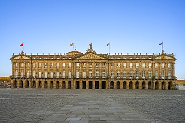 Raxoi Palace, Pazo de Raxoi, Santiago de Compostela, Galicia, Spain