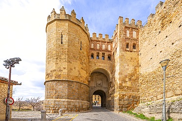 Puerta de San Andrés, Saint Andrew's Gate, old town, Segovia, Castile and León, Spain