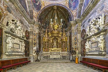 Altarpiece of the Most Pure, metropolitan and primatial cathedral basilica of Santa Tecla, cathedral,, Tarragona, Catalonia, Spain