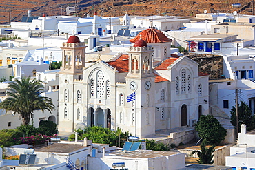 The village of Pyrgos, Tinos Island, Cyclades, Greek Islands, Greece, Europe