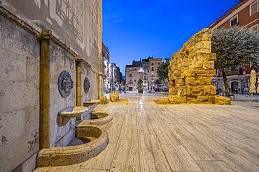 Fuente Baco, Bacchus Fountain, Tarragona, Catalonia, Spain