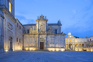 Lecce Cathedral, Cathedral of Maria Santissima Assunta and Sant'Oronzo, Lecce, Salento, Apulia, Italy