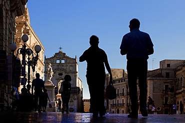 Duomo square, Siracusa (Syracuse), Sicily, Italy, Europe