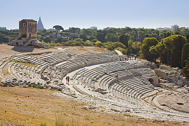 Greek Theatre, Siracusa (Syracuse), Sicily, Italy, Europe