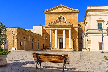 Piazza San Vincenzo, Cathedral of Santa Maria Assunta, Ugento, Lecce, Salento, Apulia, Italy