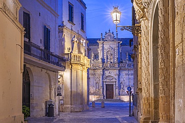 Lecce Cathedral, Cathedral of Maria Santissima Assunta and Sant'Oronzo, Lecce, Salento, Apulia, Italy