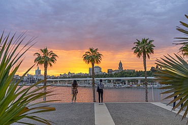 Muelle Uno, Malaga's tourist port, Malaga, Andalusia, Spain