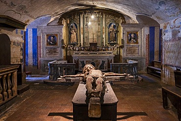 Cathedral Soccorpo “Lamia dei Morti” or “Cemeterium” or “Church of S. Croce”, Cathedral of S. Maria Assunta of Gravina in Puglia, Gravina, Bari, Alta Murgia, Apulia, Italy