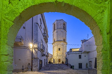 Octagonal bell tower, Monte Sant'Angelo, Foggia, Apulia, Italy