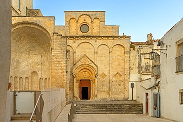 Baptistery of San Giovanni in Tumba, erroneously called the Tomb of Rotari, anf Church of Santa Maria Maggiore, complesso monumentale di San Pietro,, Monte Sant'Angelo, Foggia, Apulia, Italy