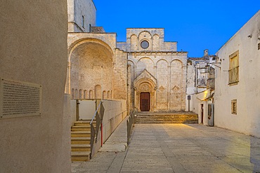 Baptistery of San Giovanni in Tumba, erroneously called the Tomb of Rotari, anf Church of Santa Maria Maggiore, complesso monumentale di San Pietro,, Monte Sant'Angelo, Foggia, Apulia, Italy