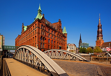 Speicherstadt and HafenCity, Hamburg, Germany, Europe