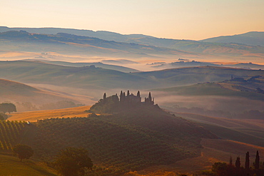 Montalcino, Val d'Orcia, UNESCO World Heritage Site, Tuscany, Italy, Europe