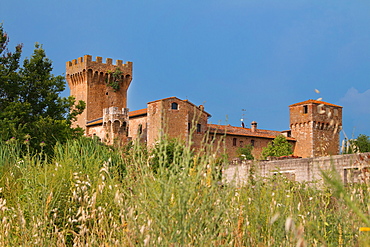 Castle of Spedaletto, Tuscany, Italy, Europe