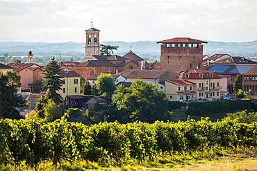 On the Fausto Coppi's roads, Carbonara, Tortona area, Alessandria, Piedmont, Italy, Europe