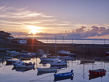 The picturesque fishing village of Mousehole, Cornwall, England, United Kingdom, Europe