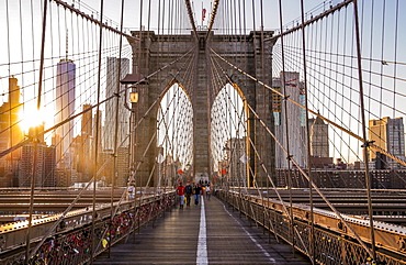 Brooklyn Bridge, New York, United States of America, North America