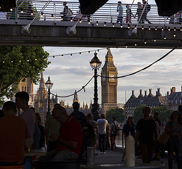 A busy Southbank, London, England, United Kingdom, Europe