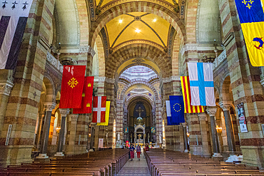 Cathedrale La Major, Marseille Cathedral in Marseille, Bouches du Rhone, Provence Alpes Cote d'Azur, French Riviera, France, Mediterranean, Europe