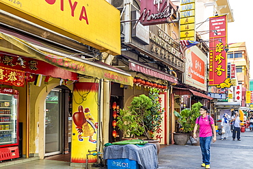 A street scene in Chinatown in Kuala Lumpur, Malaysia, Southeast Asia, Asia