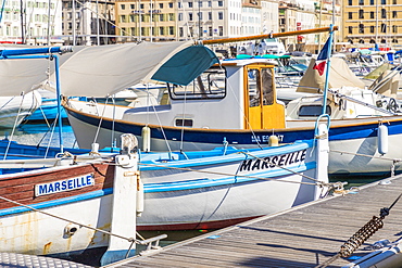 The old port in Marseille, Bouches du Rhone, Provence, France, Mediterranean, Europe