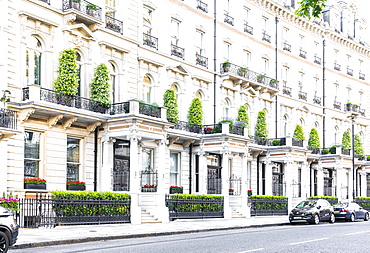 A street scene in Belgravia, London, England, United Kingdom, Europe