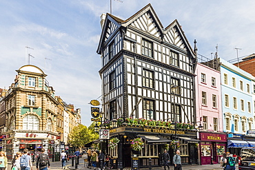 The Three Greyhounds, a typical London pub, Soho, London, England, United Kingdom, Europe