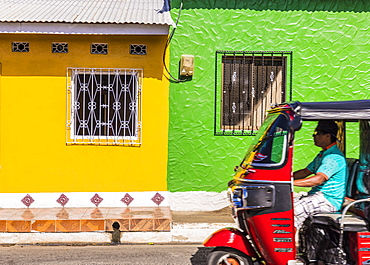 Colourful architecture on Ometepe Island, Nicaragua, Central America