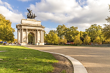 Wellington Arch on Hyde Park Corner, London, England, United Kingdom, Europe