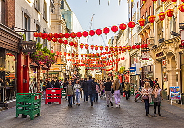 Wardour Street in Chinatown in Soho, London, England, United Kingdom, Europe