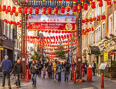 Gerrard Street in Chinatown, London, England, United Kingdom, Europe