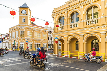 The colourful Peranakannitat Museum (Baba Museum) in Phuket old town, Phuket, Thailand, Southeast Asia, Asia